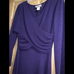 Sheri Martin, purple, long sleeve, Maxi Dress.